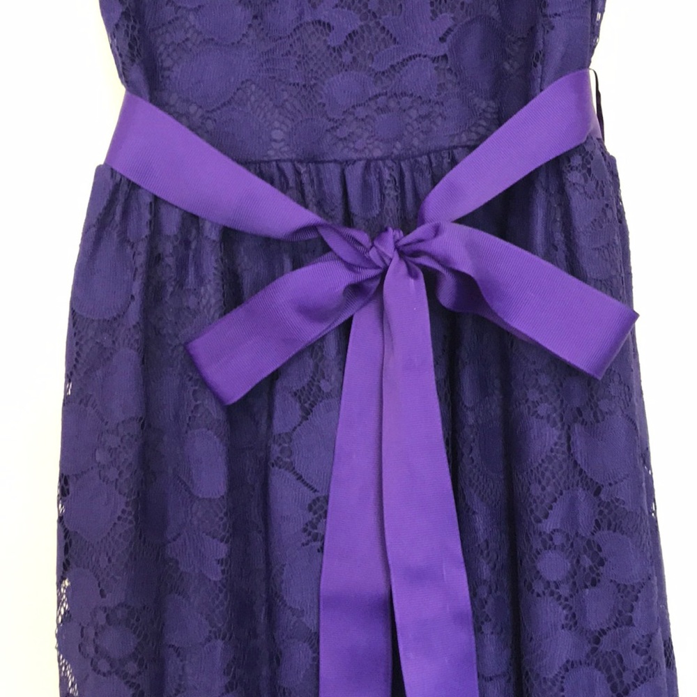 Purple lace dress